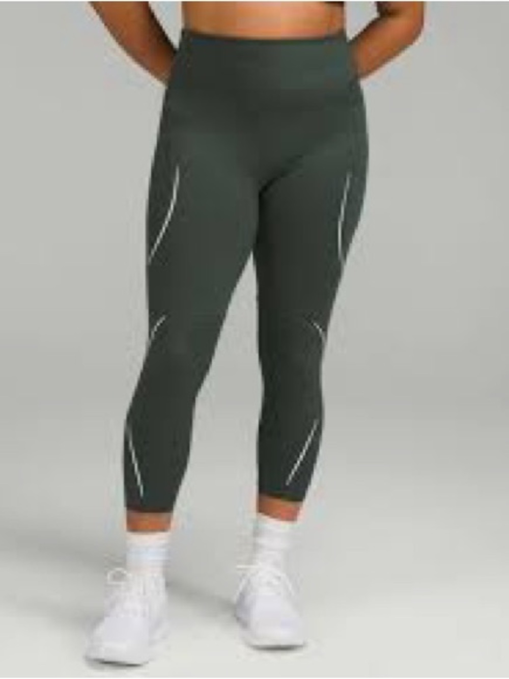 Lululemon Base Pace High-Rise Reflective Running Crop Leggings Size 4